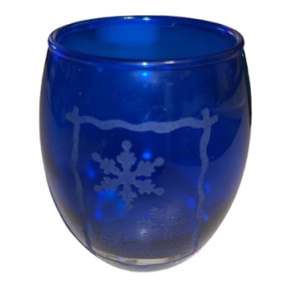 PartyLite holiday trio teal light/votive holder set of 3 - Picture 4 of 9